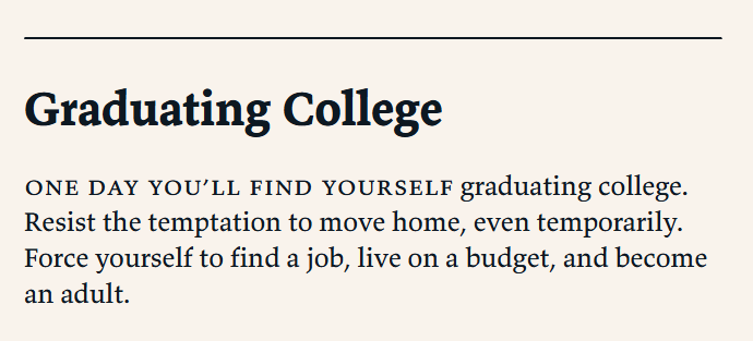 Graduating College Screenshots