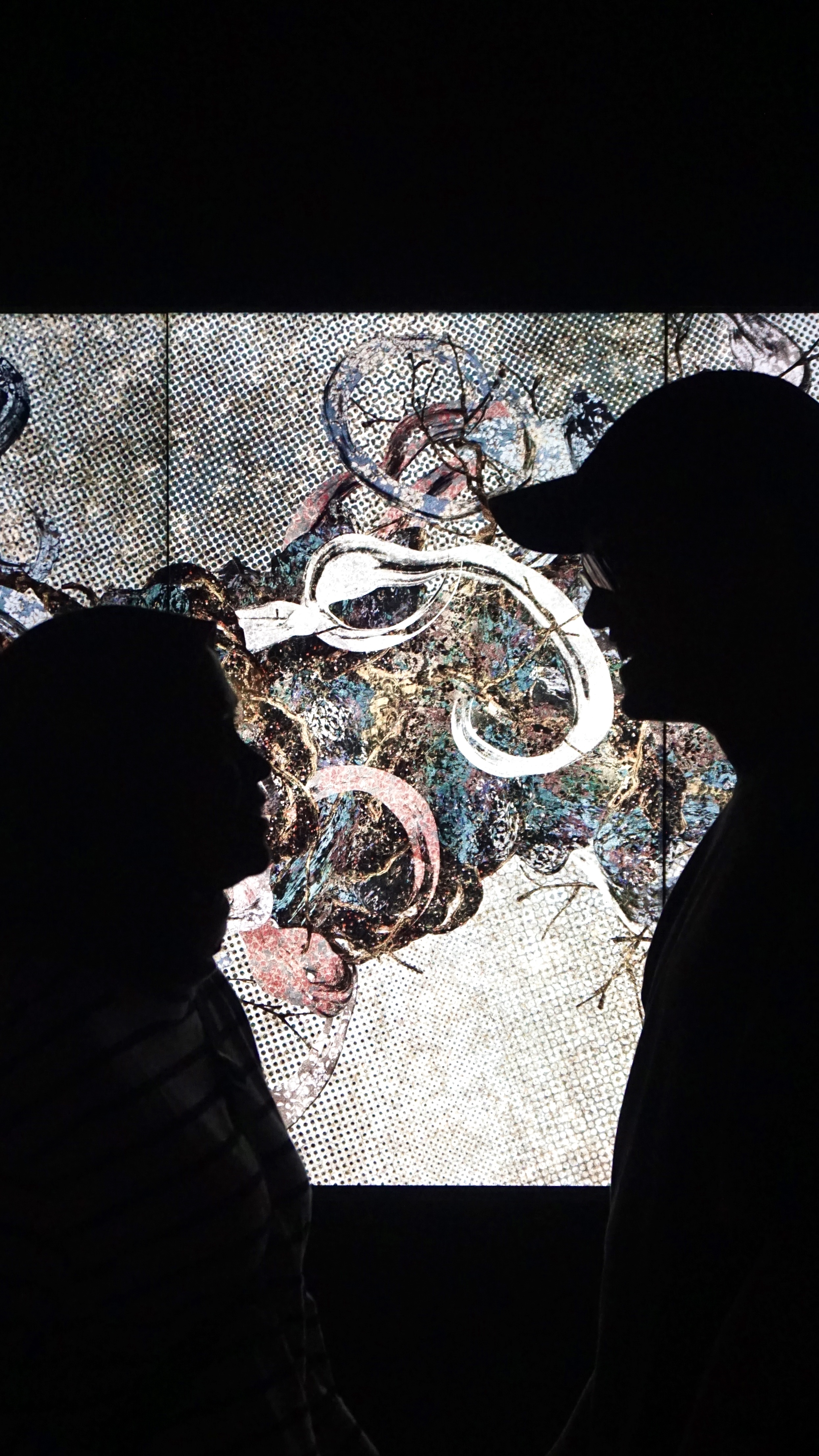 a couple in the museum